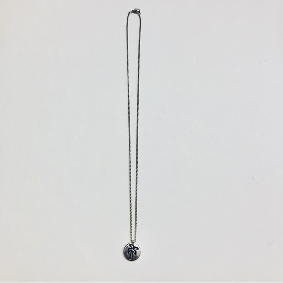 Palm tree silver necklace - Picture 2 of 6